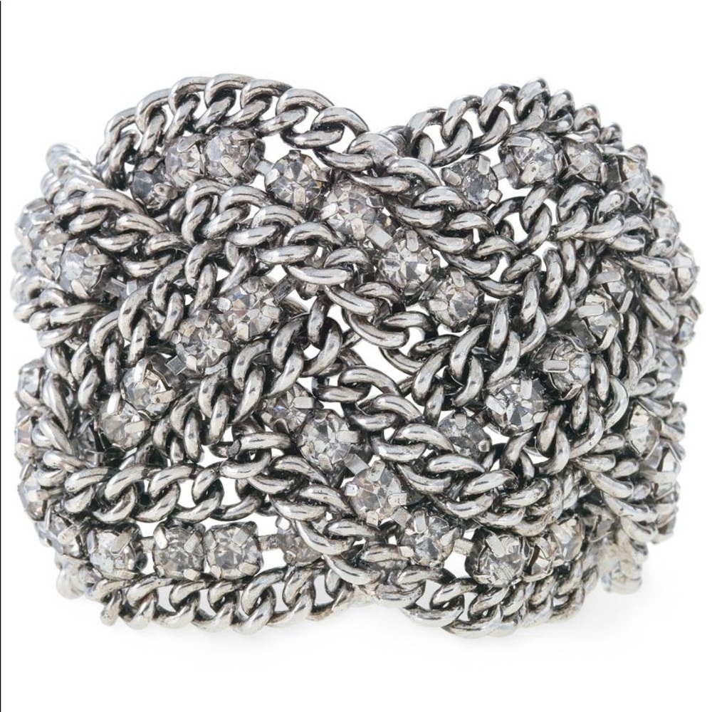 Stella & Dot Petra Braided Crystal Bracelet